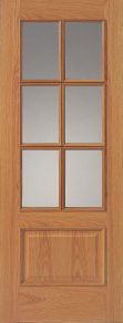 JB Kind Unfinished 12-6VM Oak Internal Door - Unfinished