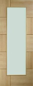 XL Ravenna Oak Internal Door with Clear Glass 