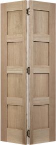 LPD Contemporary 4P Bi-Fold Oak Panel Door