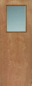 JB Kind Plywood Flush Firedoor with 1 Glazed Opening