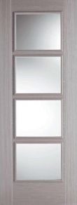 LPD Light Grey Vancouver 4L glazed internal door