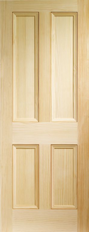 XL Edwardian 4 Panel Pine Door