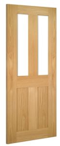 Deanta Eton Oak Glazed Internal Door - 838 x 1981 x 35mm
