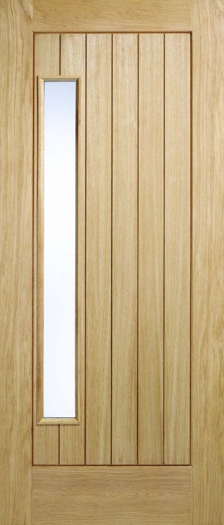 Newbury 1 Light Oak External Door Newbury 1 Light Oak External Door