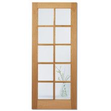 LPD SA 10L White Oak Glazed Internal Door