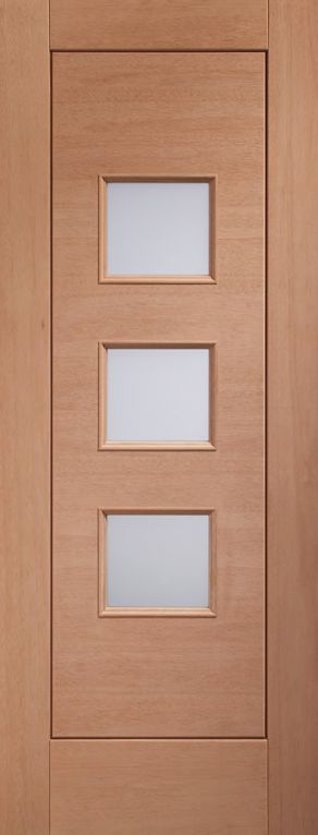 XL Turin Hardwood external door with Obscure Glass   - 838 x 1981 x 44mm