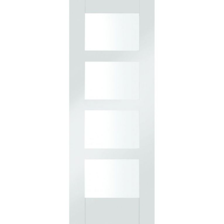Shaker 4 Light White Door   - 826 x 2040 x 40mm