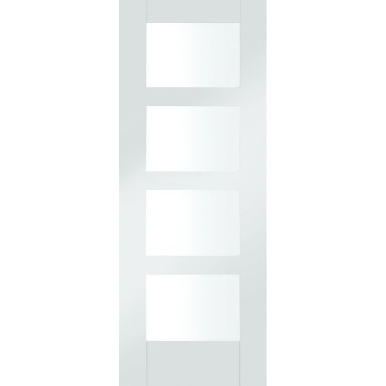 Shaker 4 Light White Door   - 762 x 1981 x 35mm