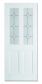 LPD Canterbury 2P/2L Solid White Primed Glazed Internal Door