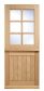 Cottage Oak Stable 6 Light External Door