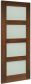 Deanta Coventry Clear Glazed Prefinished Walnut Internal Door
