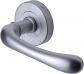 Donna lever on rose handle in satin chrome 