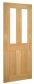 Deanta Eton Oak Glazed Internal Door - 838 x 1981 x 35mm