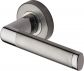 Milan apollo chrome dual finish lever on rose handle 