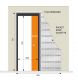 JB Kind Single Pocket Sliding Door System - Single pocket system for 915mm door