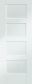 Shaker Unfinished 4 Panel White Door 