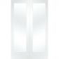 XL White Primed Pattern 10 Pair with Clear Glass